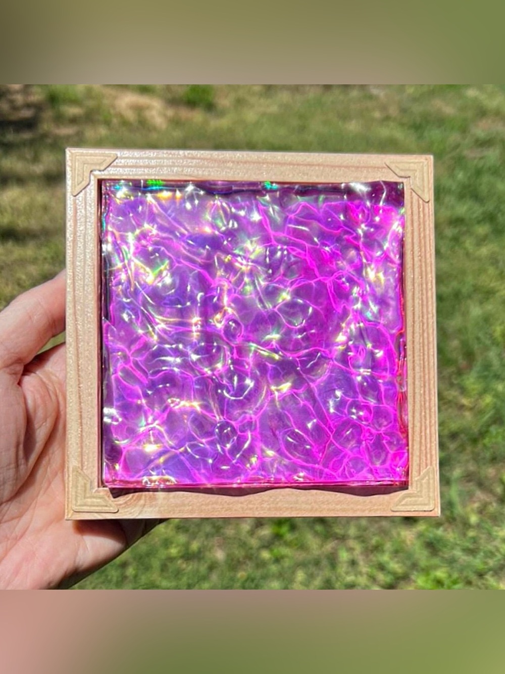 Iridescent Sunset Aqua Art